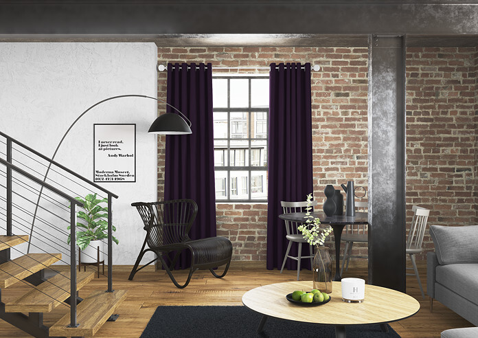 Faux Suede, Purple - Made to Measure Curtains - Image 5